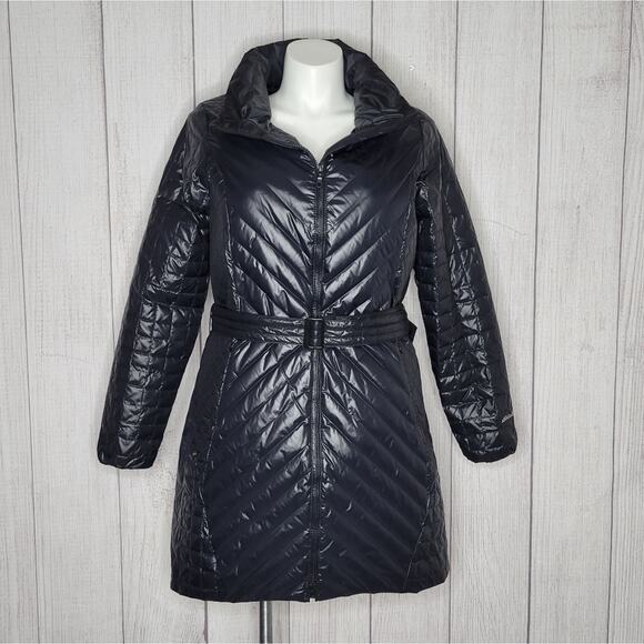 Eddie Bauer Trinity Feather Down Filled Black Parka, size XL - Picture 1 of 8